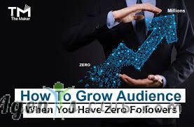 How can I grow my website with zero followers?