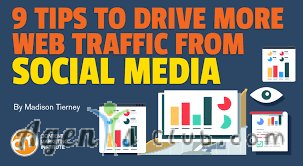 How can I use social media to increase website traffic?